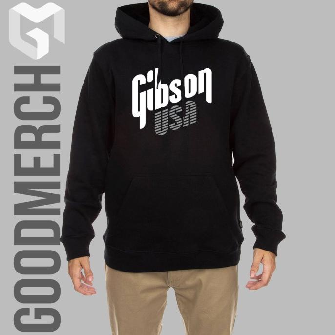 jaket hoodie sweater gibson usa guitar