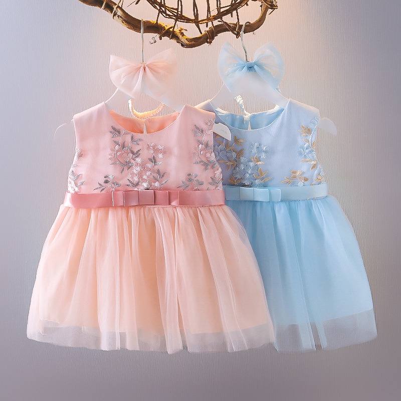 DR26- 0-2T FREE BANDANA Dress Anak Bayi Perempuan Import Chloe