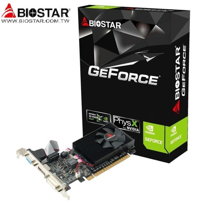 VGA BIOSTAR G210 1GB DDR3 HIGH SPEED 1024MB PCI EXPRESS 2.0 x16