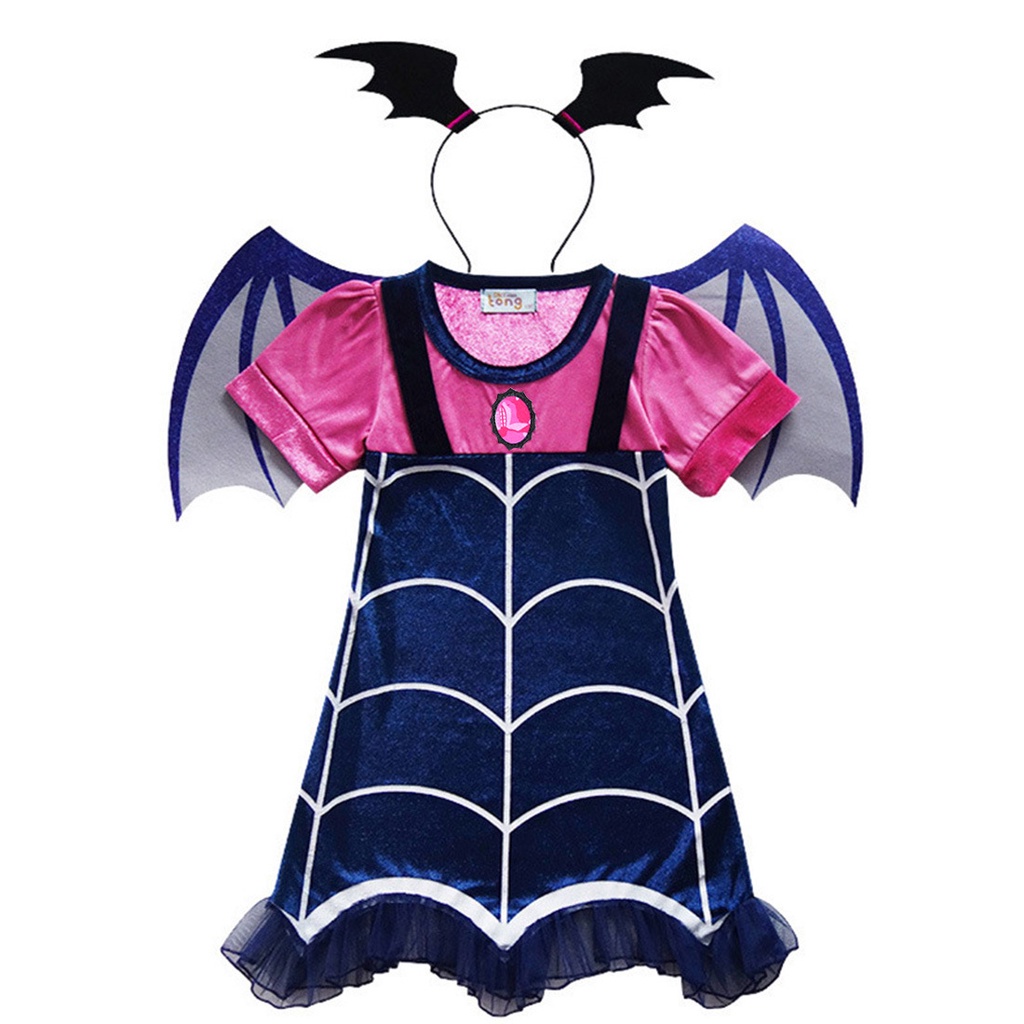 Baju anak impor dress perempuan  cosplay  kostum vampirina