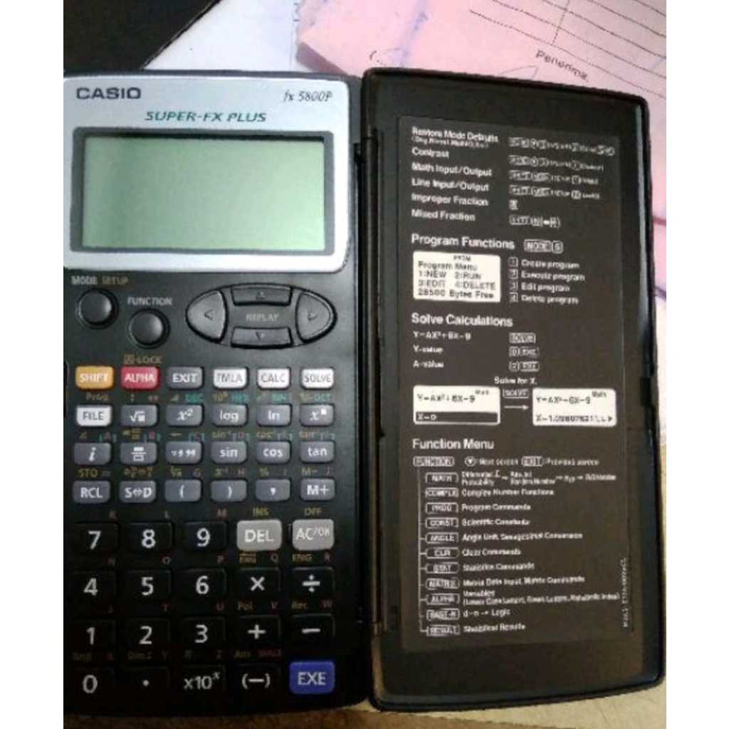 

Kalkulator Scientific FX 5800 Programmable