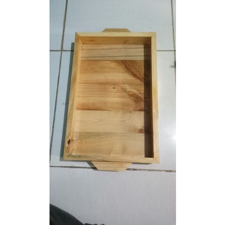 baki kayu nampan kayu jati serbaguna 26cmx40cm