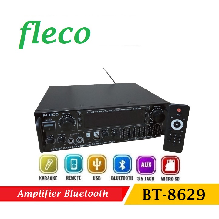Amplifier Bluetooth Fleco BT-8629 USB SD Digital Audio Power Jumbo-Garansi resmi