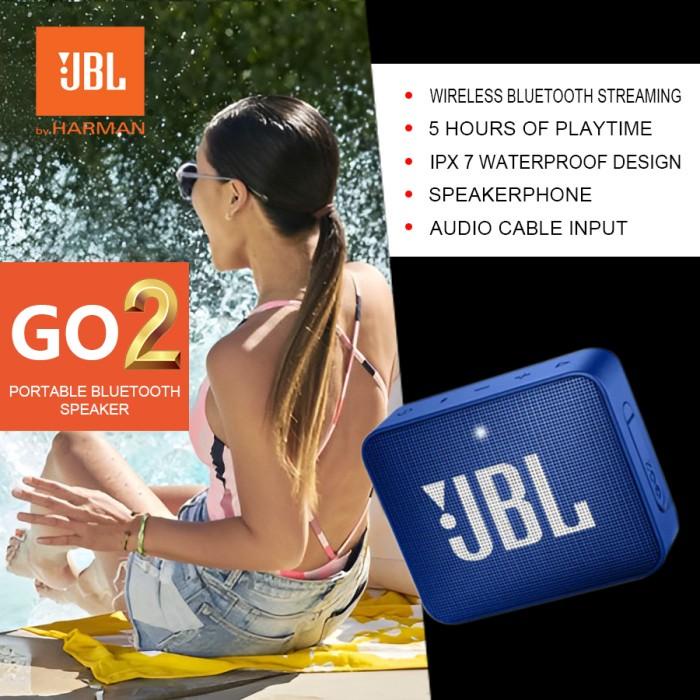 JBL Go 2 Portable Bluetooth Speaker -Garansi RESMI IMS 1 Thn 100% Ori