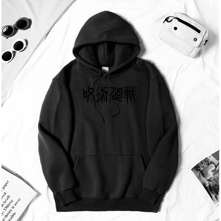 JUJUTSU KAISEN ANIME Jumper Hoodie II Sweater Hoodie Anime II Sweter Oblong Topi Sz M - XL ( Pria &amp; Wanita / Anak &amp; Dewasa )