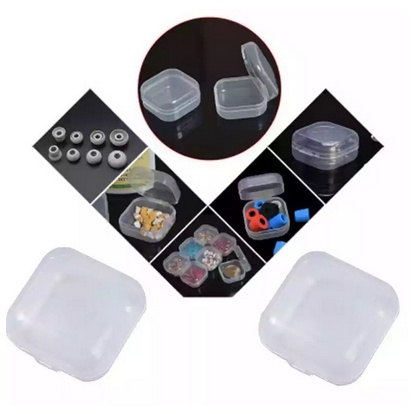 Kotak Box Kecil Imut Simpan Memory Card Earplug Aksesories Mini untuk penyimpanan sarung jempol perhiasan obat pil kunciran Manik Super Imut Berkualitas Tidak Makan Tempat Mini Accesories Putih Polos Grosir Prakarya Malang