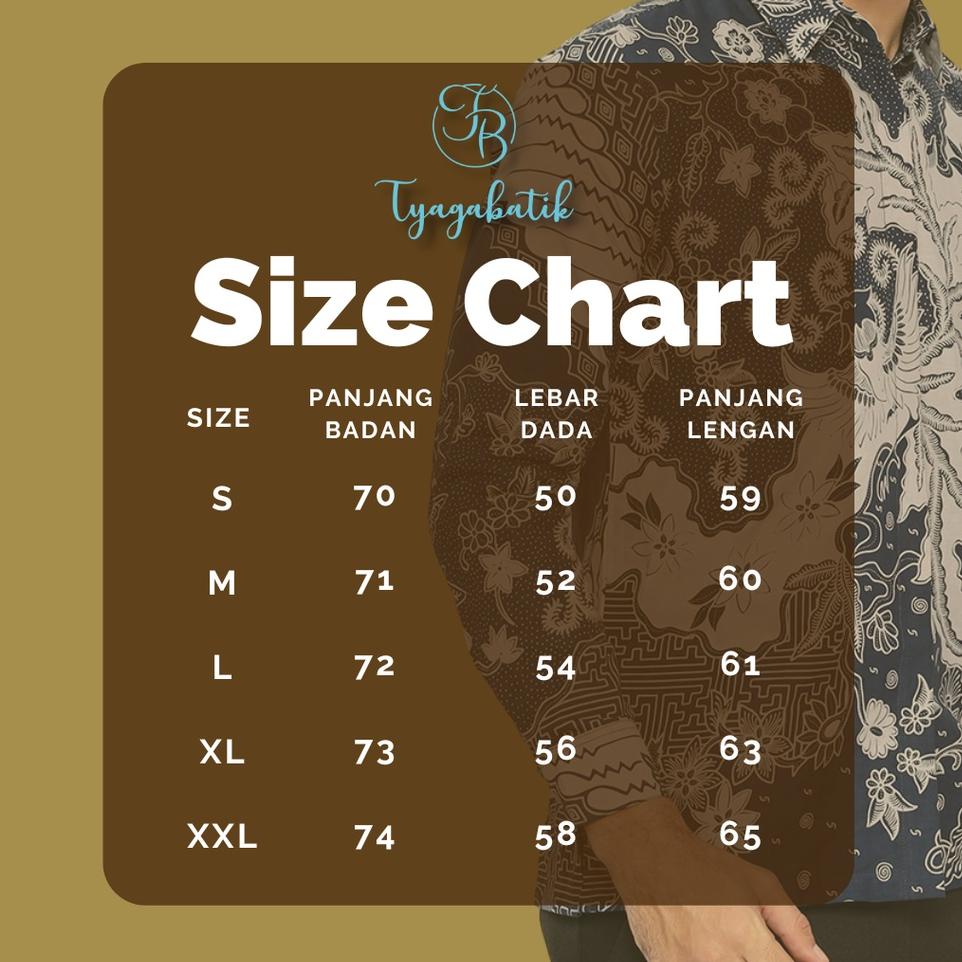 Modern.. Kemeja Batik Slimfit Lapis Furing Premium 0101 Tyaga Batik