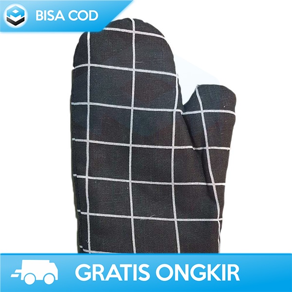 SARUNG TANGAN MASAK COOKING HAND GLOVE KATUN HEAT RESISTANT 24.5X15CM