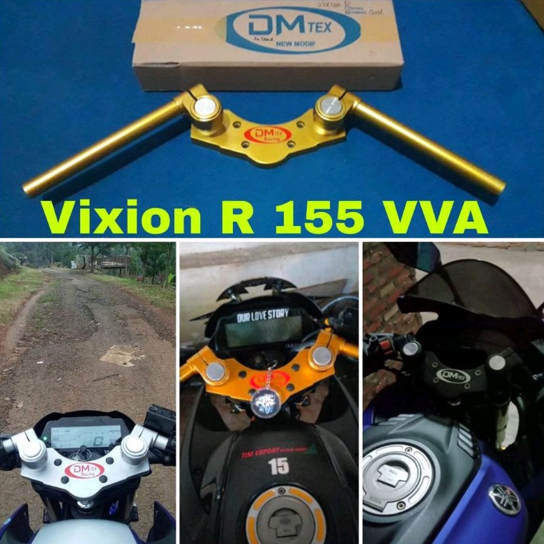 Stang Jepit khusus Vixion R / 155 VVA setang japit All New Vixion 2017-2023 stir jepit setir patah V