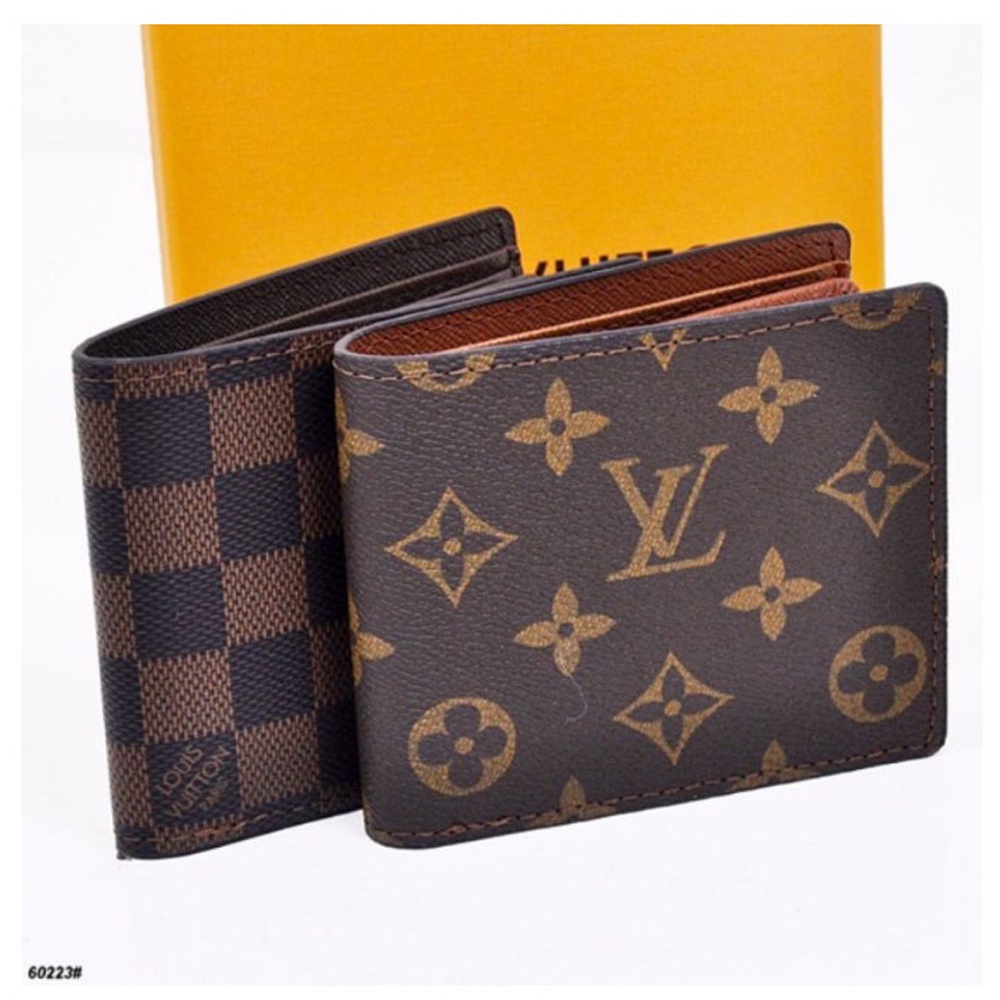 DOMPET PRIA LV PENDEK 60223 KULIT PREMIUM + FREE BOX