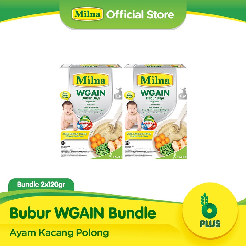 Milna WGAIN 6+ Ayam Kacang Polong 120G (2 Pack)