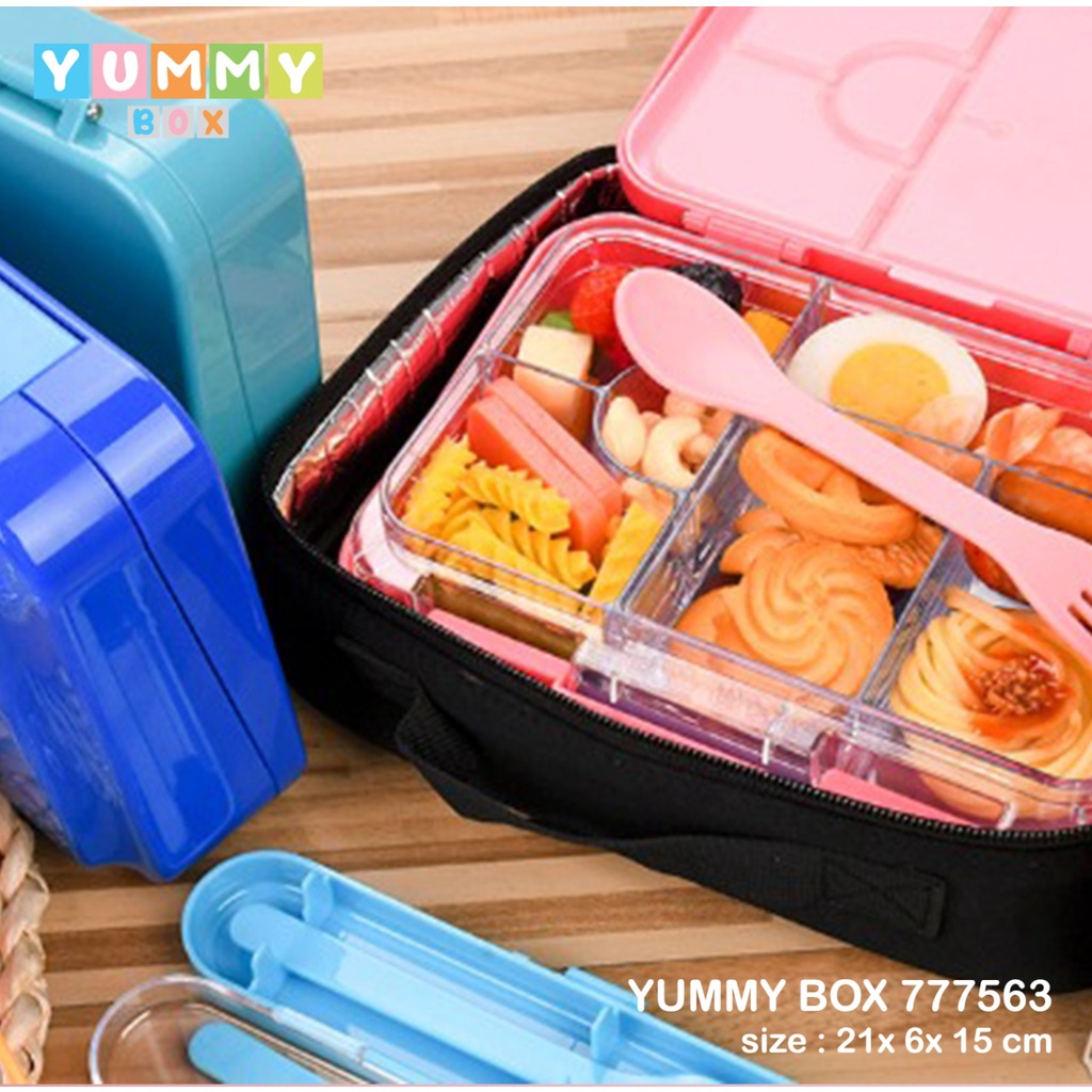 YUMMY BOX MEDIUM BENTO COLORS 680ML 777563