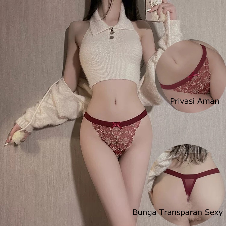 G String Sexy Transparan Nakal Celana Dalam low waist Panties 3C253