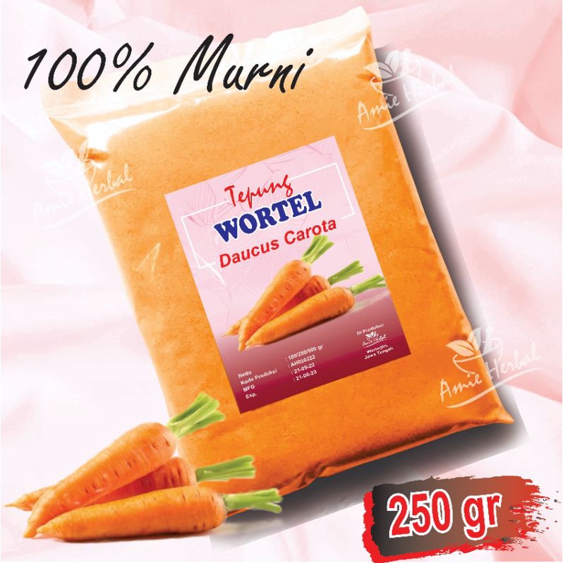 

tepung wortel/Daucus Carota. 250 gram