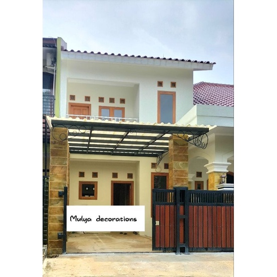 kanopi carpot alderon transparan rangka besi holow