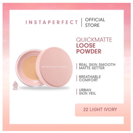 Instaperfect Quickmatte Loose Powder 9 g - Bedak Tabur - Wardah Instaperfect