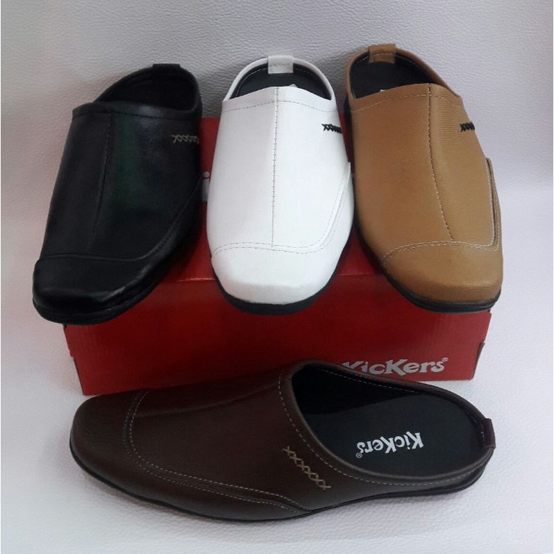 sepatu slop habib (size jumbo) anti slip telapak karet, sandal bustong kickers pria