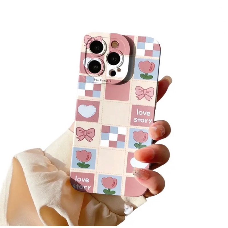 CASE LOVE HEART FLOWER VIVO Y11 Y12 Y15 Y17 Y01 Y15S Y20 Y20i Y20s Y12S Y21 Y21S Y30 Y50 Y91 Y95 Y91C - UA