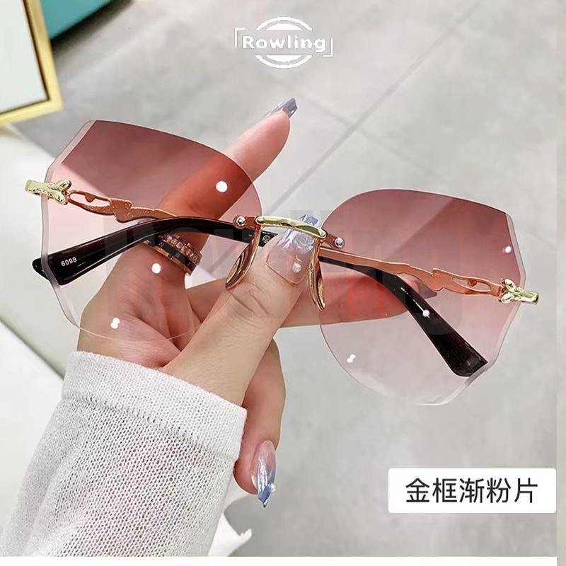 Rowling(ka-261)Sunglasses  Kacamata Hitam No frame Women Sunglasses Titanium New Arrival Import Kacamata Fashion