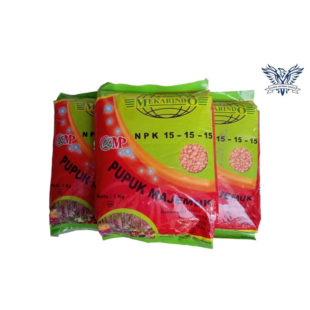 Pupuk NPK 15-15-15 Mekarindo 100% Original