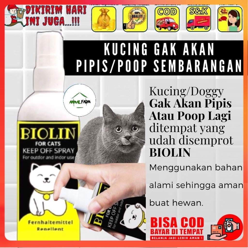 PENGUSIR KUCING NAKAL KENCING DAN BERAK SEMBARANGAN 120ML