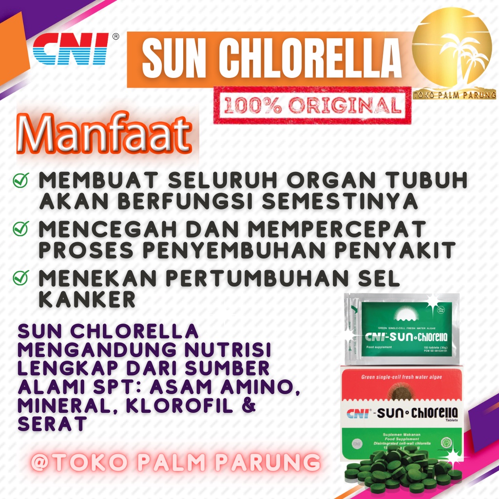 CNI Family Pack 3in1 Paket Suplemen Lengkap Untuk Jaga Kesehatan Sun Chlorella Well3-C 500 Extra MOC Forto