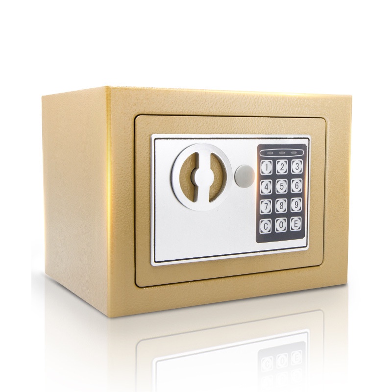 Brankas Mini Electric Password Safe Deposit  Box Bankras Uang