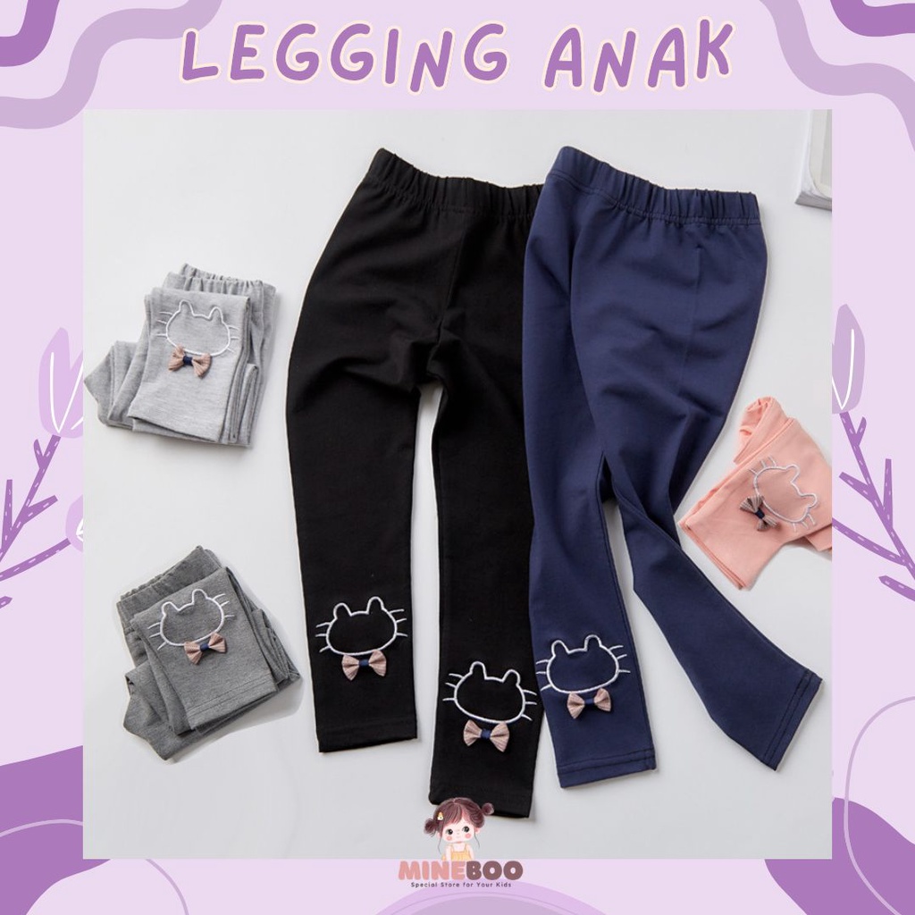 mineboo PUSSCAT legging anak perempuan motif kitty