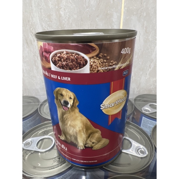 Smart Heart dog food beef or chicken basah kaleng 400gr