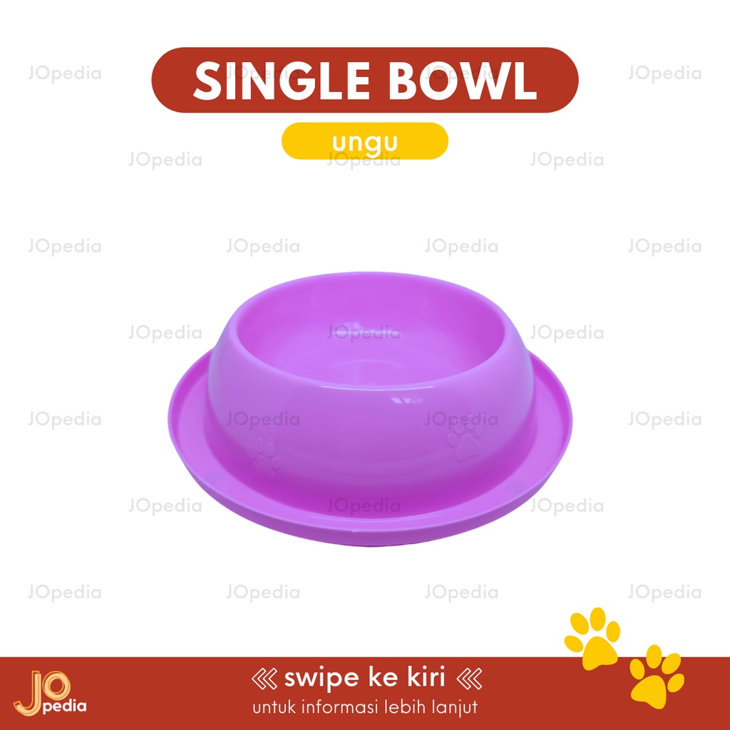 SINGLE BOWL ANTI SEMUT Tempat Makan Kucing Anjing Mangkok Feeder