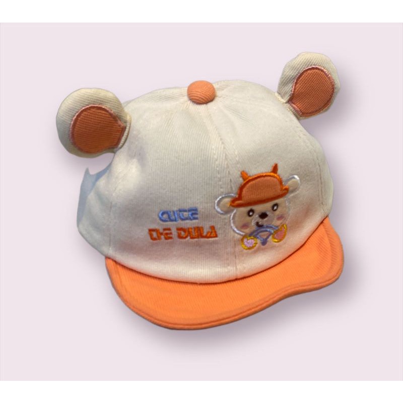 TOPI IMPORT 3D BORDIR CUTE THE COW