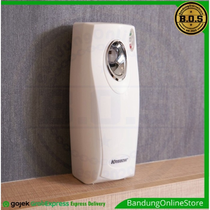 Dispenser Parfum Krisbow Alat Pengharum Ruangan Semprot Otomatis Putih