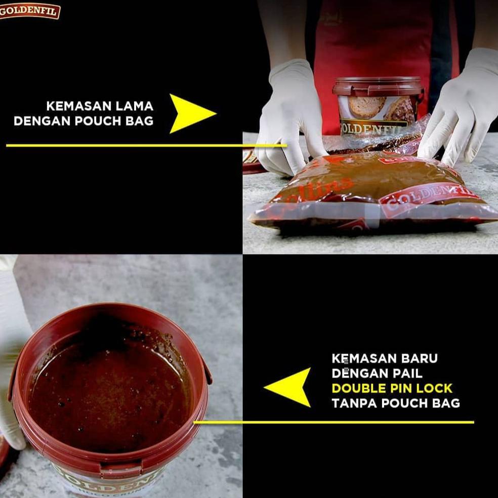 

[C-OIE ✓] Goldenfil Strawberry Jam 1kg - Selai Buah Strawberry 50% Serat Buah-top produk