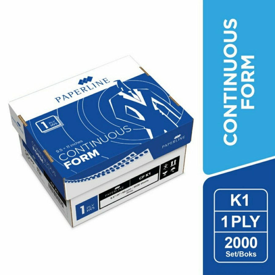 paperline continuous form CF K1 9.5x11 1ply