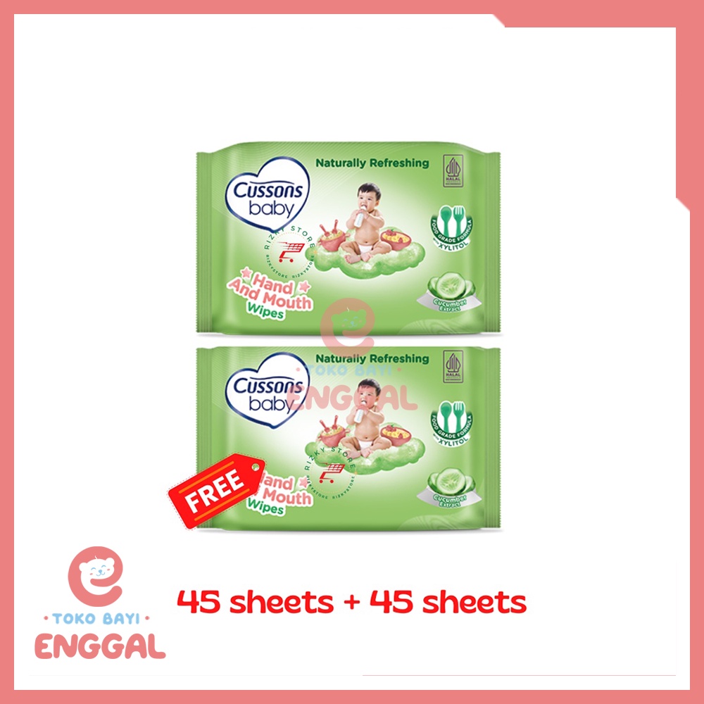 2pcs Cussons Baby Wipes 45s NEW (Buy 1 Get 1)