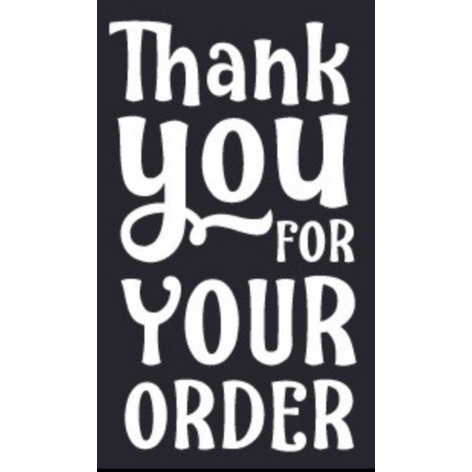 

Stiker Chromo Thank you