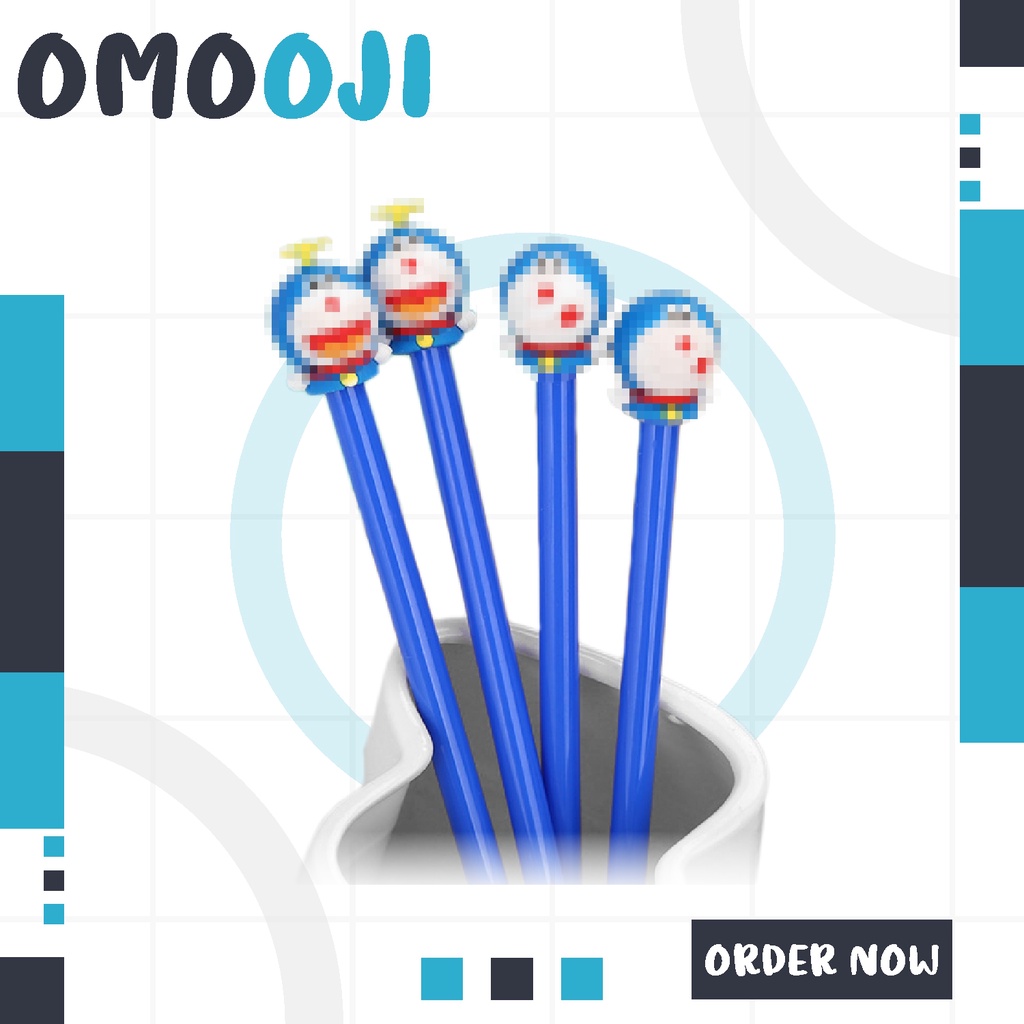 

Omooji - Pulpen Karakter Lucu Model Doraemon Lucu Cute Import Tinta Gel Black Pena Doraemon R078