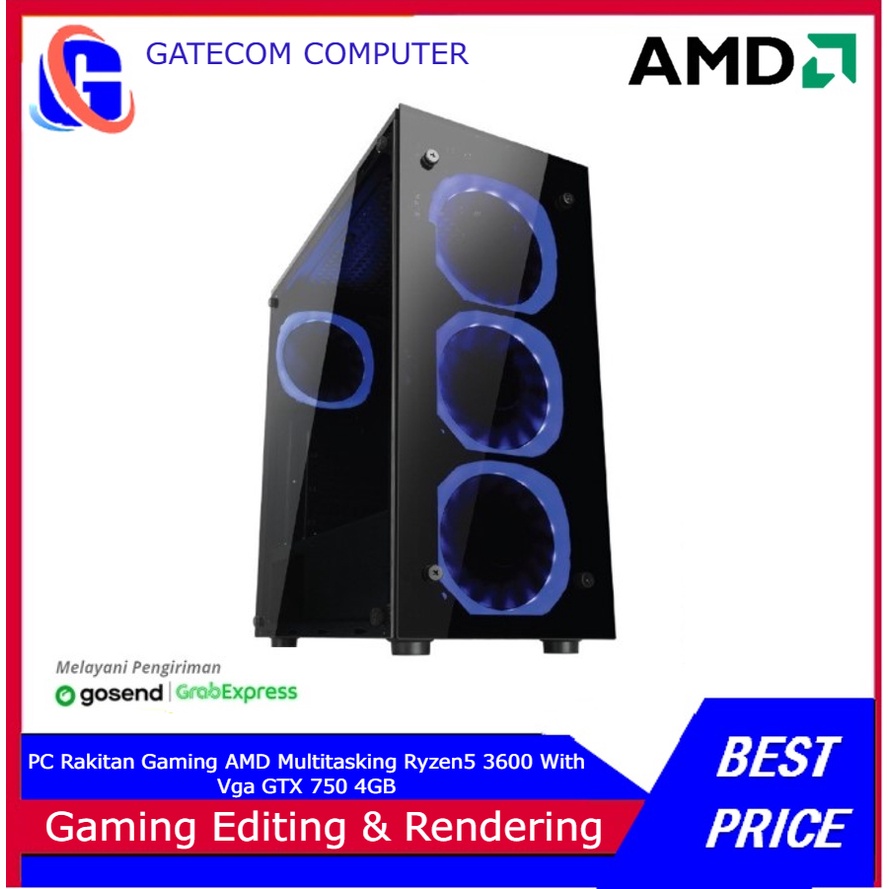 PC Gaming AMD Ryzen5 5500  Radeon RX 6600 8GB DDR4 32GB