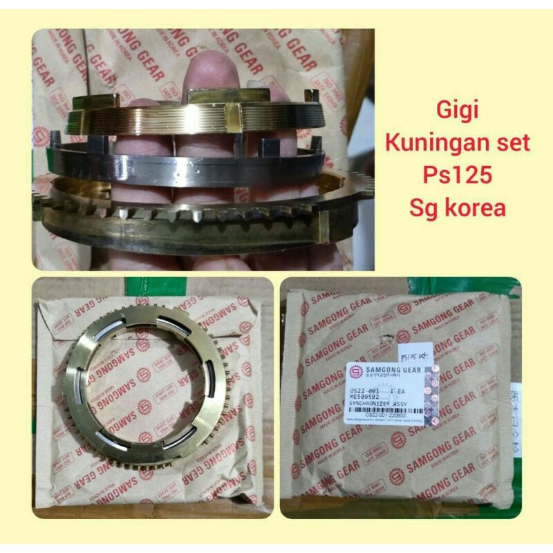 ring synchronizer syncronis gigi kuningan set 2/3 ps125 canter samgong