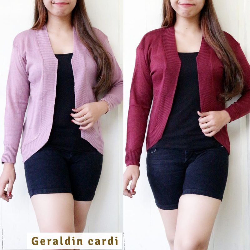 Cardigan Geraldin /Cardigan Wanita/ Cardigan Rajut /Outer Polos