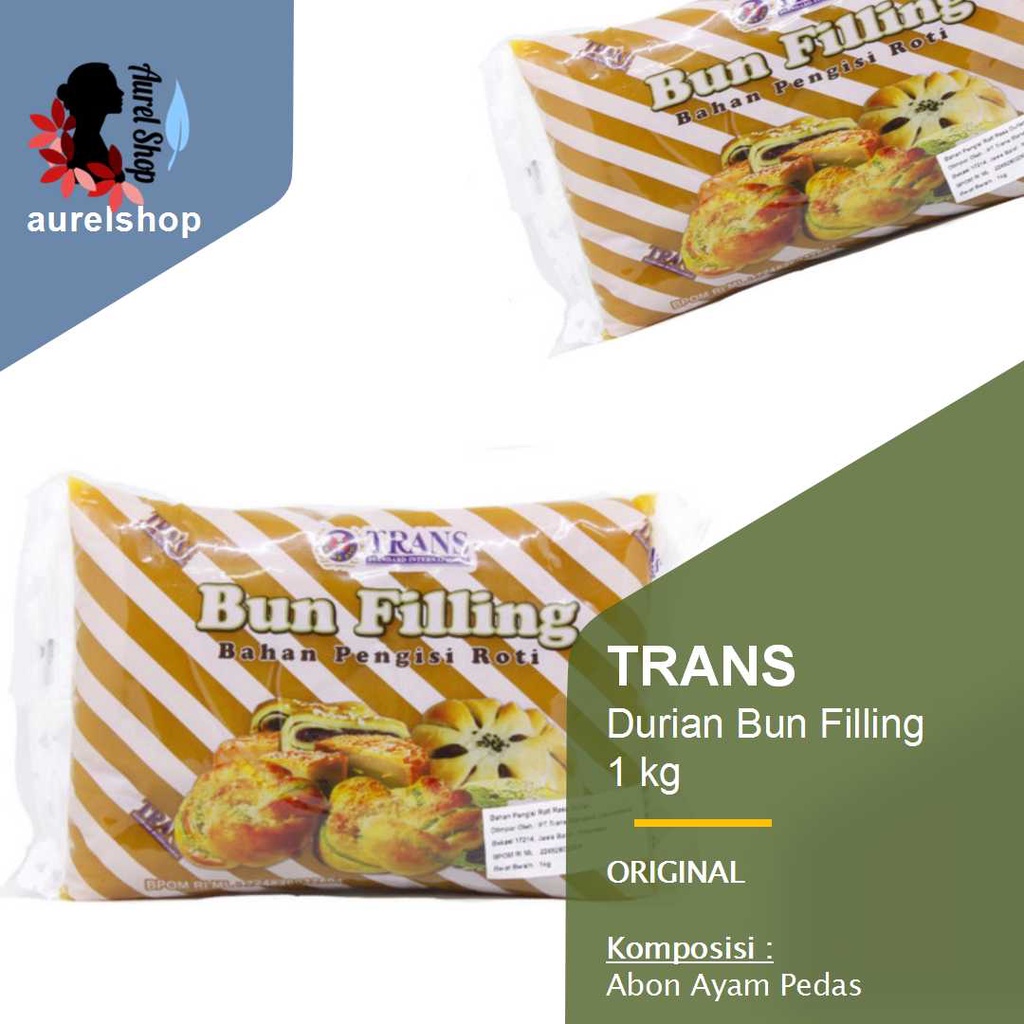 

TRANS Selai Durian Bun Filling Bahan Pengisi Roti kemasan 1 kg