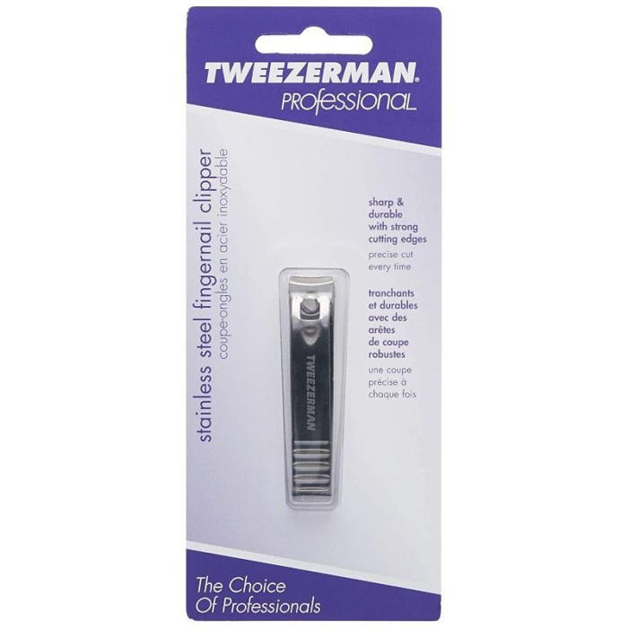 Tweezerman #3013 stainless steel fingernail clipper gunting kuku ANANDA