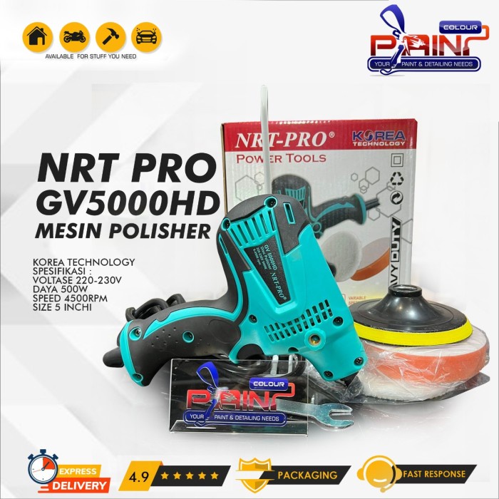 NRT-PRO NORITA GV5000 HD Mesin Poles Polisher 5 Inch GV 5000HD