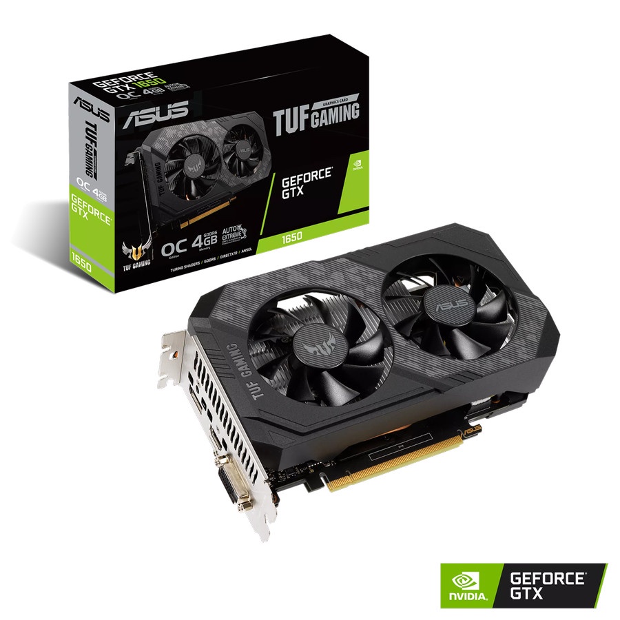 ASUS TUF GTX 1650 4GB OC GDDR6 GTX1650 4G 128BIT VGA CARD NVIDIA