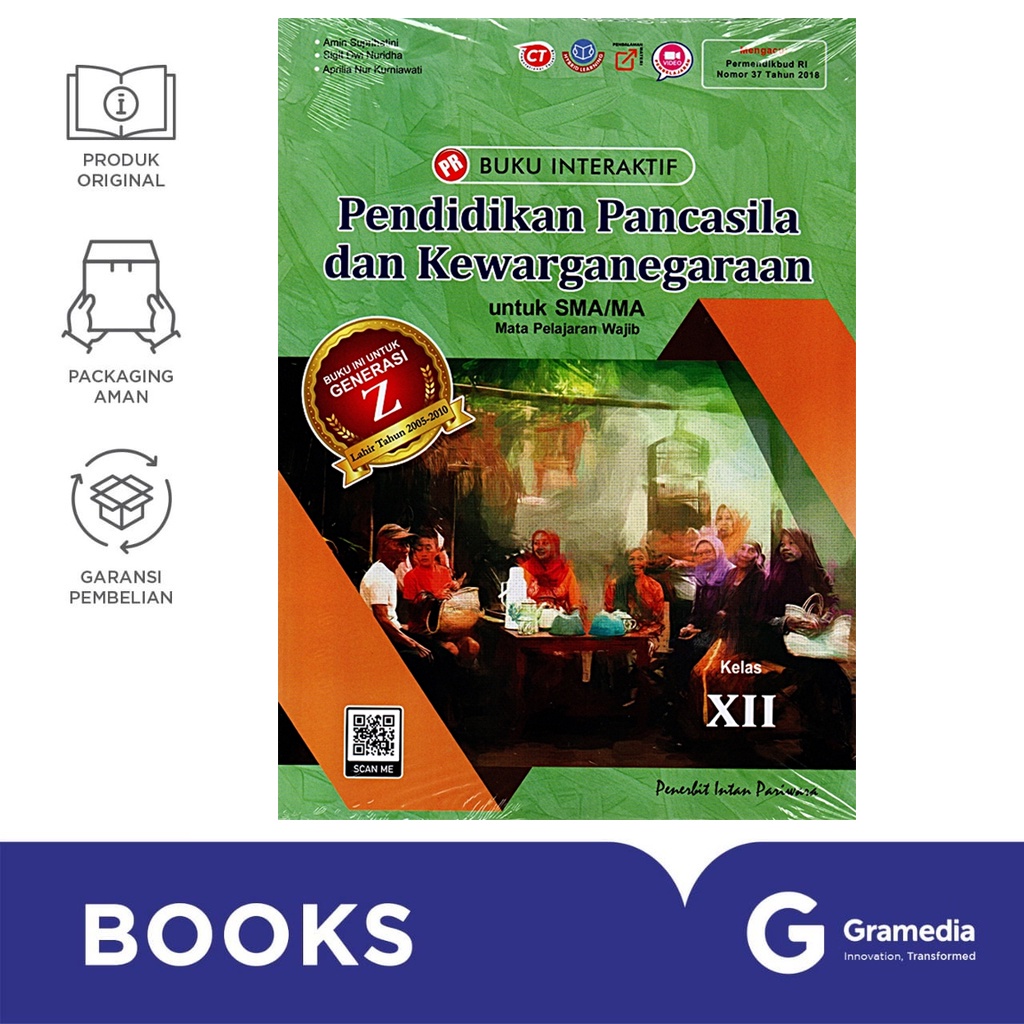 Gramedia Bali - SMA/MA PR Buku Interaktif Kl.12 Pendidikan Pancasila