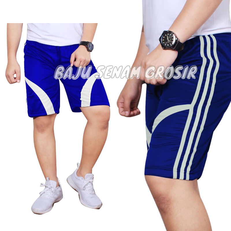Celana Pendek Olahraga Pria Dewasa Santai Kolor Selutut BBS007
