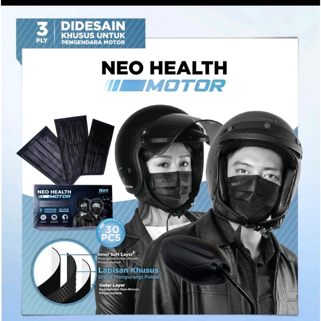 MASKER EARLOOP MEDIS NEO HEALTH BAHAN PREMIUM/ MASKER MEDIS/ MASKER PREMIUM