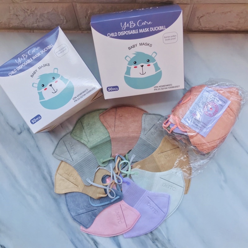MASKER DUCKBILL ANAK DR.ITC MIX WARNA