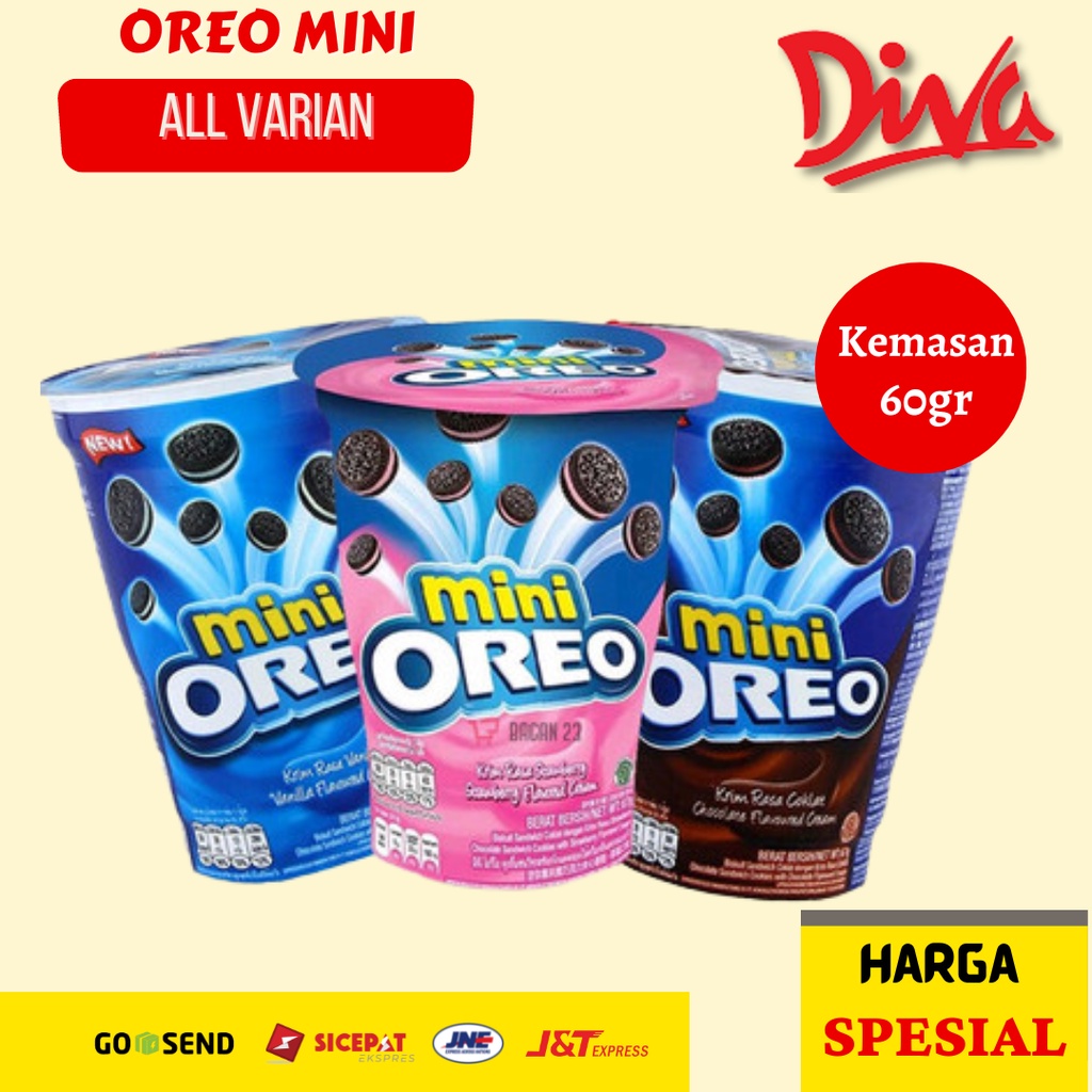 

Oreo Mini 61,3 gr | Biskuit Oreo Kecil