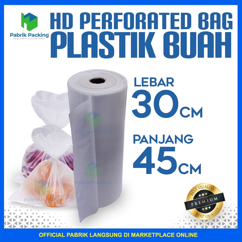 Jual Plastik HD Roll / Plastik Buah Dan Sayur / Plastik Fotocopy 30 X ...